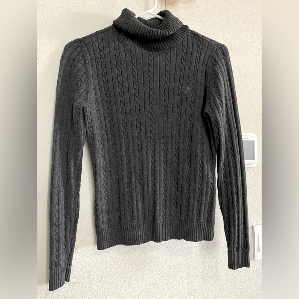 Izod Turtle Neck Rib-Knit Sweater